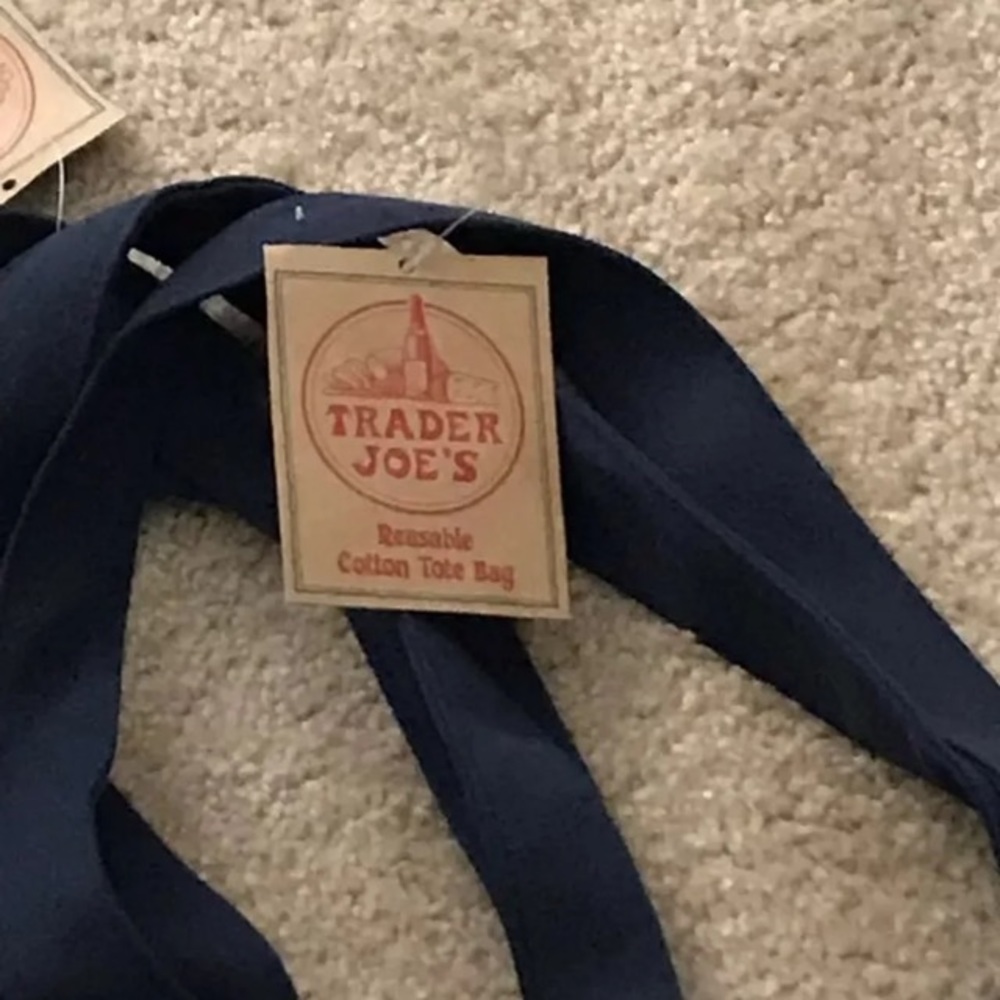 Trader Joe’s Bags x 2 Canvas Totes • BNWT! VERY HARD TO FIND! - Picture 2 of 5